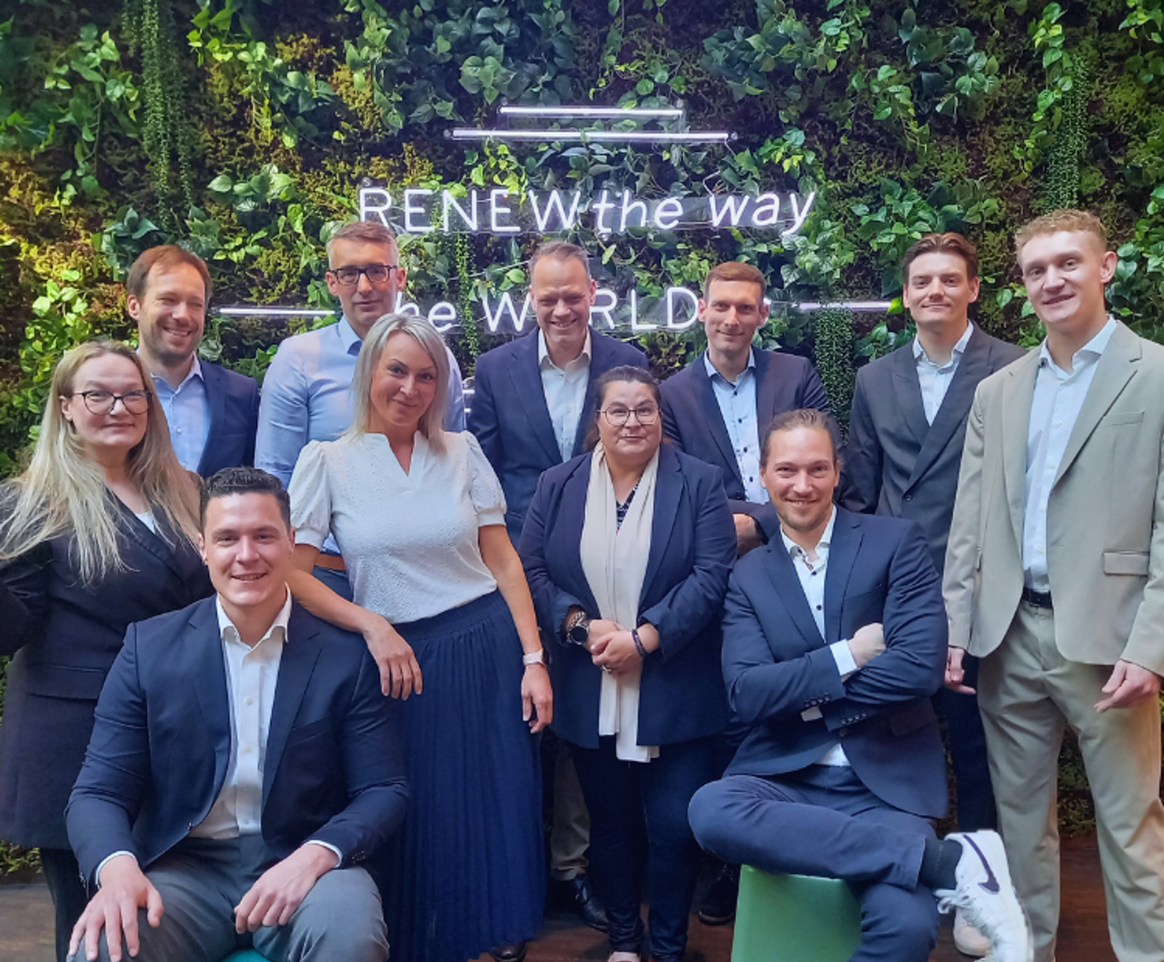 11 Teammitglieder der Direktvermarktung von Statkraft